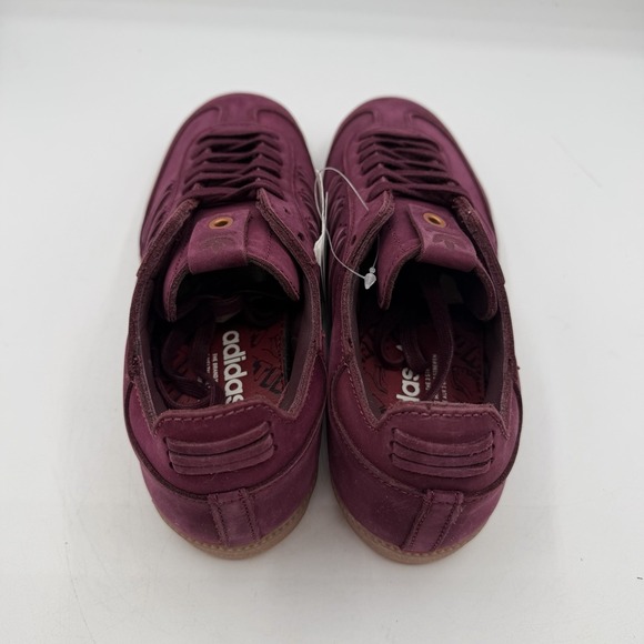 Adidas Samba Deep Hue Pack Shoes Womens 7.5 Burgundy/Maroon Gum Sneakers BY2834 - Picture 9 of 15